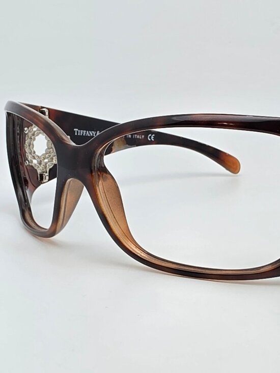 Tiffany & Co. TF4004-B 8032/3G Tortoise Rhinestone Sunglasses Frame w/ Case 63mm main image 16